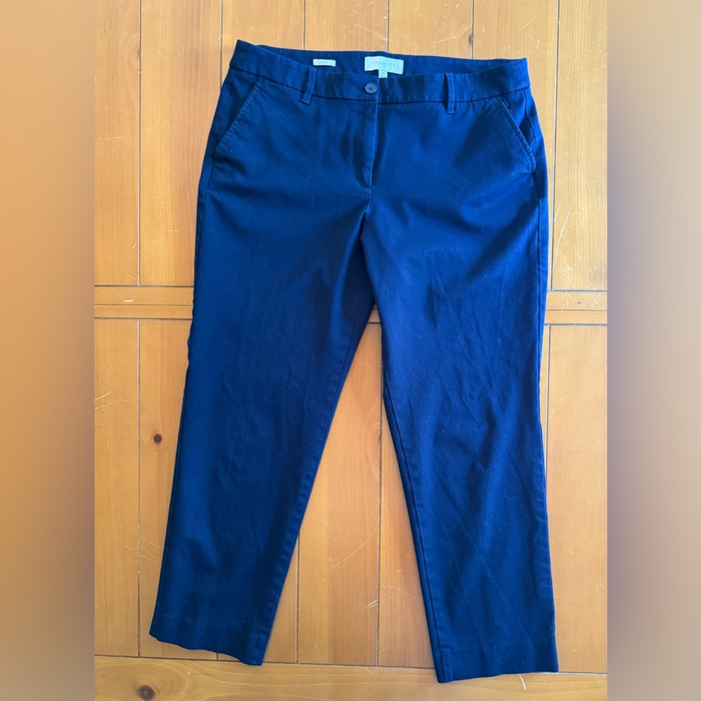 Talbots Curvy Navy Ankle Pants